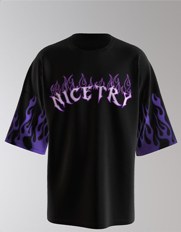 front GFL09 Loose fit T-shirt and Bell Bottom Trackpant Set