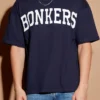 Navy Blue Signature Oversized T-shirt