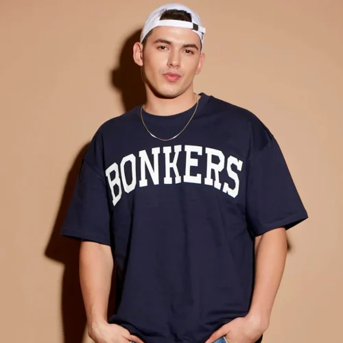 tshirt Navy Blue Signature Oversized T-shirt