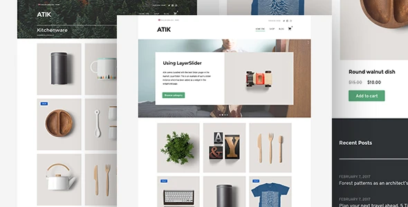 Atik – A Simple WordPress Theme for your Online Store